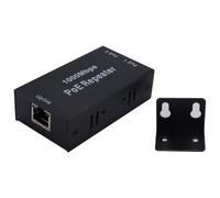 Huba 2 Port PoE Extender 100Mbps 1 Input 2 Output 30W IEEE802 3af At Metal Housing Power over Ethernet Repeater for IP Camera
