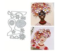hubangzhu Glasses Metal Die Cuts,Merry Christmas Flower Frame Cutting Dies Cut Stencils DIY Scrapbooking Decorative Embossing Paper Party Wedding Card Making