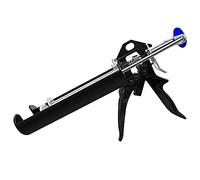 Hubaow Dual Caulking Gun for 400 mL / 13.5 fl oz, Double Cartridge Epoxy Gun, 28:1 Thrust Ratio, Hand Manual Black Panel Bond Adhesive Caulk Gun (1:1 Mix Ratio)