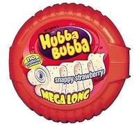 HUBBA Bubba Bubble Tape Snappy Strawberry Bubble Gum 1.8 m