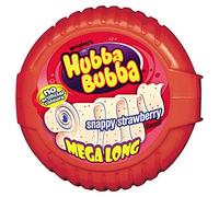 Wrigley's Hubba Bubba Snappy Strawberry Flavour Mega Long 56g (12 x 71.2g)