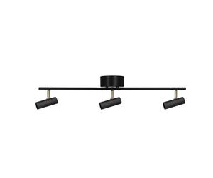 Hubble 3 Long Ceiling Light Black