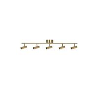 Hubble 5 Long Ceiling Light Brushed Brass