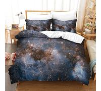 Hubble Images Duvet Cover Ultra Soft Microfiber Bedding Set, 3D Print Duvet Quilt Cover&Pillowcase, With Zipper Closure Duvet Cover for Men Woman Kids Single（135x200cm）
