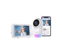 HUBBLE Nursery Pal Glow 5" Smart Baby Monitor - White