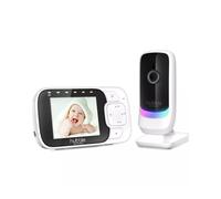 Hubble Nursery View Glow - 2.8" Video Baby Monitor White