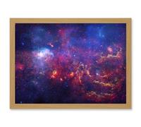 Hubble Space Telescope Image The Great Observatories Examine The Galactic Center Region Of Milky Way Galaxy Chandra Observatory Spitzer Observatory Ar Artery8 Beige W12 inch x H16 inch