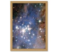 Hubble Space Telescope Image Trumpler 14 Large Luminous Blue Stellar Cluster In Milky Way Starbirth Region With Small Dark Knot Gas Laced With Dust Ar Artery8 Beige W12 inch x H16 inch