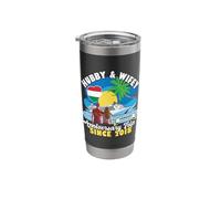 Hubby & Wifey Anniversary Trip Since 2018 Hungary Stainless Steel Insulated Tumbler