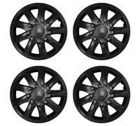 Hubcaps Wheel Covers 15" Black NRM Draco