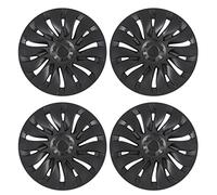 Hubcaps Wheel Covers, 4 Pcs 19 Inch Wheel Hub Cap Matte Black Fully Wrap Rim Protector Replacement for Model Y 2020 to 2023