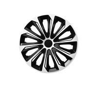 NRM Strong Duocolour Universal Wheel Trims! SET of 4 Caps! (Black & White, 14")