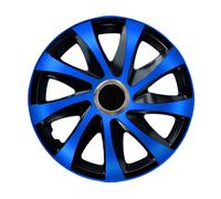 16'' Car Hubcaps Wheel Trims Covers 4pcs 16 inch Solid Blue ABS Plastic Durable
