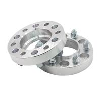 Hubcentric Wheel Spacers 1 Pair 20/25/30/35/40/45mm PCD 6x139.7 110mm Wheel Spacers Adapter Forged Aluminum Alloy 6 Lug For Toyota For Land For Cruiser(2PCS 40mm Silver)