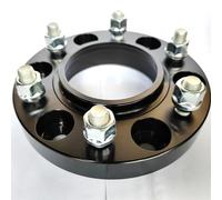 Hubcentric Wheel Spacers 2PCS 6x139.7|6x5.5"|3.67inch 93.1mmCB|12X1.5thread|20or25mm 0.8or1" Thin Wheel Spacer Shim for Endeavour 2015 Hubcentric Forged Spacer(Black 20mm)