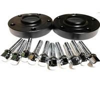 Hubcentric Wheel Spacers 2PCS A lot 5X112 66.6 Hubcentric Spacer 15mm Heavy Duty for Mercedes Car accessories with 10pcs 12 * 1.5 ball type bolts Hubcentric Forged Spacer(Black)