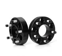 Hubcentric Wheel Spacers 2Pieces PCD 5x114.3 CB 64.1mm wheel spacers adapter suit Universal series Car 15/20/25/30/40/45mm M12x1.5 Hubcentric Forged Spacer(2PCS 25mm Black)