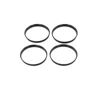 Hubcentric Wheel Spacers 4Pcs Universal Car Hub Centering Rings 74.1 X 72.6 Mm Wheel Bore Center Spacer Black Wheel Hub Centric Ring Accessories Wheel Rims Spacers