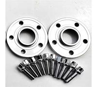 Hubcentric Wheel Spacers Modification Accessories 5X112-66.6 Wheel spacers with 12 * 1.5 ball bolts For W204 C Class C300 C350 C63 For AMG Hubcentric Forged Spacer(20mm Silver)