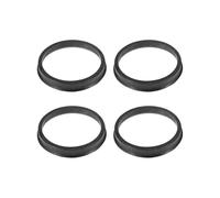 Hubcentric Wheel Spacers Universal Car Wheel Hub Centric Rings 60.1-54.1 56.1 56.6 57.1 58.1 59.1mm Black ABS Wheel Hub Central Ring Accessories Wheel Rims Spacers(60.1-54.1mm-4pcs)