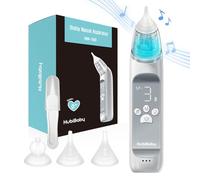 HuBDIC Gentle Nasal Aspirator for Adults & Babies Nose Care Device, Nose Cleaner- 3 Comfort Levels, Soothing Music, 3 Soft Silicone Tips
