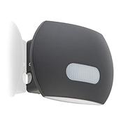 Huber LED Wall Light with Motion Sensor 120° 20W 1800lm IP65 Protected Outdoor/Indoor Wall Light Charcoal 14x1x7cm Garage