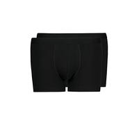 HUBER Men's Marc Pant 2er Pack Hipsters, Opaque, Black, M (Pack of 2)