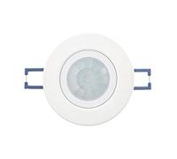 HUBER Motion 22 PIR Motion Sensor 360° for Indoor Use, Flush-Mounted Motion Sensor with Flat Lens, Suitable for LED, Motion Sensor, Suitable for GU10 Socket, 3-Wire Technology