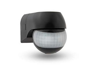 HUBER Motion 3LV Compact Infrared Motion Sensor 180° IP44 I 12-24V AC DC Potential Free Contact Motion Sensor LED Suitable Horizontal/Vertical Adjustable Anthracite