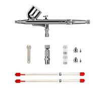 HUBEST 0.2/0.3/0.5mm Dual-Action Gravity Feed Airbrush Gun Airbrush Spray Gun Nail Painting Kits with Quick Connector Airbrush Needle Airbrush Nozzle Airbrush Nozzlecap