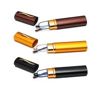Hubeye 3 Pairs Slim Pen Reading Glasses Tube Reader Glasses Men Women Anti Blue Light Small Reader Spring Hinged Eyeglasses with Portable Clip Case 3.50