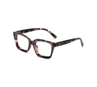 Hubeye Retro Oversized Large Frame Reading Glasses for Women Men Black Square Fashion Bold Style Blue Light Blocking Computer Reader for Office Home (Dark Grey Stripe, 1.50)