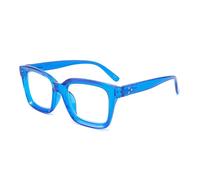 Hubeye Retro Oversized Large Frame Reading Glasses for Women Men Square Fashion Oprah Style Blue Light Blocking Computer Reader 1.50