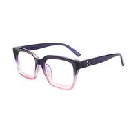 Hubeye Retro Oversized Large Frame Reading Glasses for Women Men Square Fashion Oprah Style Blue Light Blocking Computer Reader 1.50