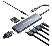 HUBFINDER USB-C HUB with 4K HDMI, 9-in-1 USBC to HDMI Adapter with 5Gbps Type-C/USB-A 3.0, PD 100W Charging, SD Card Reader, USB Splitter for MacBook, Acer, Laptops, Surface, iPad, and More