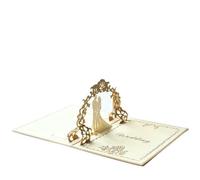 HUBGFEQ 3D Heart-Shaped Greeting Card Creative Holiday Card Valentine'S Day Wedding Holiday Thank-You Card-Wedding Invitation