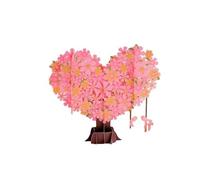 HUBGFEQ 3D Heart-Shaped Greeting Card Creative Holiday Card Valentine'S Day Wedding Holiday Thank-You Card-Pink Heart Tree