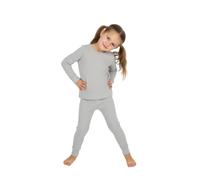 HUBIBUBI Girls 2-Piece Neon Plain Lounge Set Long Sleeve T-Shirt Elasticated Waist Leggings Comfy Co-Ord Casual Summer Tracksuit for Ages 3-13 Kids (Grey, 9-10 Years)