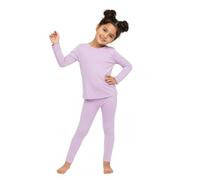 HUBIBUBI Girls 2-Piece Neon Plain Lounge Set Long Sleeve T-Shirt Elasticated Waist Leggings Comfy Co-Ord Casual Summer Tracksuit for Ages 3-13 Kids (Baby Pink, 9-10 Years)