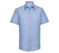 HUBIBUBI Girls Short Sleeve School Shirts Kids Girls Short Sleeve Polycotton Blouse Shirt Sky Blue