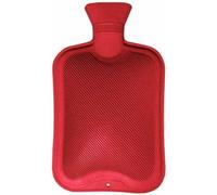 HUBIBUBI Large 2L Hot Water Bottle Natural Warmer Rubber (Red, 2 Litre)