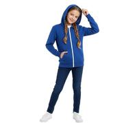 HUBIBUBI Solid Full-Zip Hoodie - Soft Fleece Kids Sweatshirt Jacket for Boys & Girls - Essential Hooded Outerwear with Pockets for Comfort & School (UK, Age, 7 Years, 8 Years, Regular, Royal Blue)