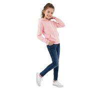 HUBIBUBI Solid Full-Zip Hoodie - Soft Fleece Kids Sweatshirt Jacket for Boys & Girls - Essential Hooded Outerwear with Pockets for Comfort & School (UK, Age, 9 Years, 10 Years, Regular, Baby pInk)