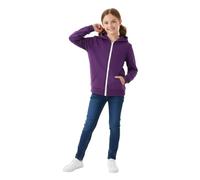 HUBIBUBI Solid Full-Zip Hoodie - Soft Fleece Kids Sweatshirt Jacket for Boys & Girls - Essential Hooded Outerwear with Pockets for Comfort & School (UK, Age, 7 Years, 8 Years, Regular, Purple)
