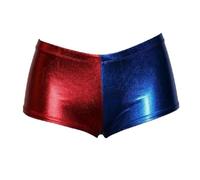 HUBIBUBI Women and Kids Halloween Costumes Cosplay Halloween Red Blue Jackets Knickers Hotpants Leggings Daddys Little Monster (Red and Blue - Hot pant, 16-18)