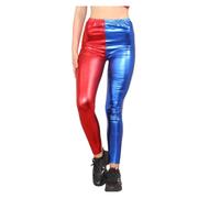 HUBIBUBI Women and Kids Halloween Costumes Cosplay Halloween Red Blue Jackets Knickers Hotpants Leggings Daddys Little Monster (Red and Blue - Leggings, 8-10)