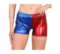 HUBIBUBI Women and Kids Halloween Costumes Cosplay Halloween Red Blue Jackets Knickers Hotpants Leggings Daddys Little Monster (Red and Blue - Knickers, 16-18)