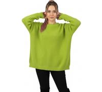 HUBIBUBI Womens Oversized Chunky Jumper - Ladies Baggy Knitted Sweater, Thick Winter Pullover Top, Casual Warm Long Sleeve Knitwear Sizes S-3XL UK 8-26 Lime Green