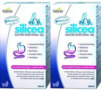 Hubner Silicea Gastrointestinal Gel Stomach ache, Flatulence, Nausea, Vomiting, Diarrhoea and Heartburn 200ml (Twin Pack)