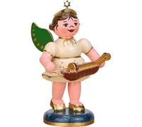 Hubrig Volkskunst GmbH Angel with Hurdy Gurdy - 6 cm